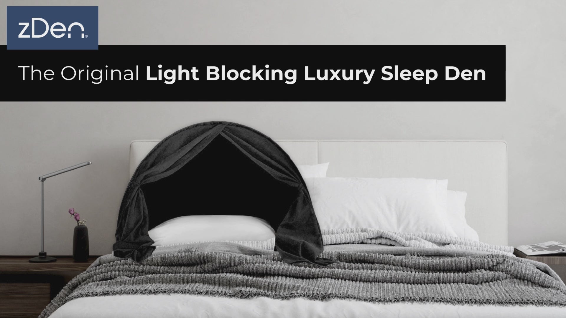 Load video: zDen creates a dark and peaceful sleeping environment to improve your sleep quality. First responders, airline staff, doctors, nurses and more can benefit from quality during shift work hours