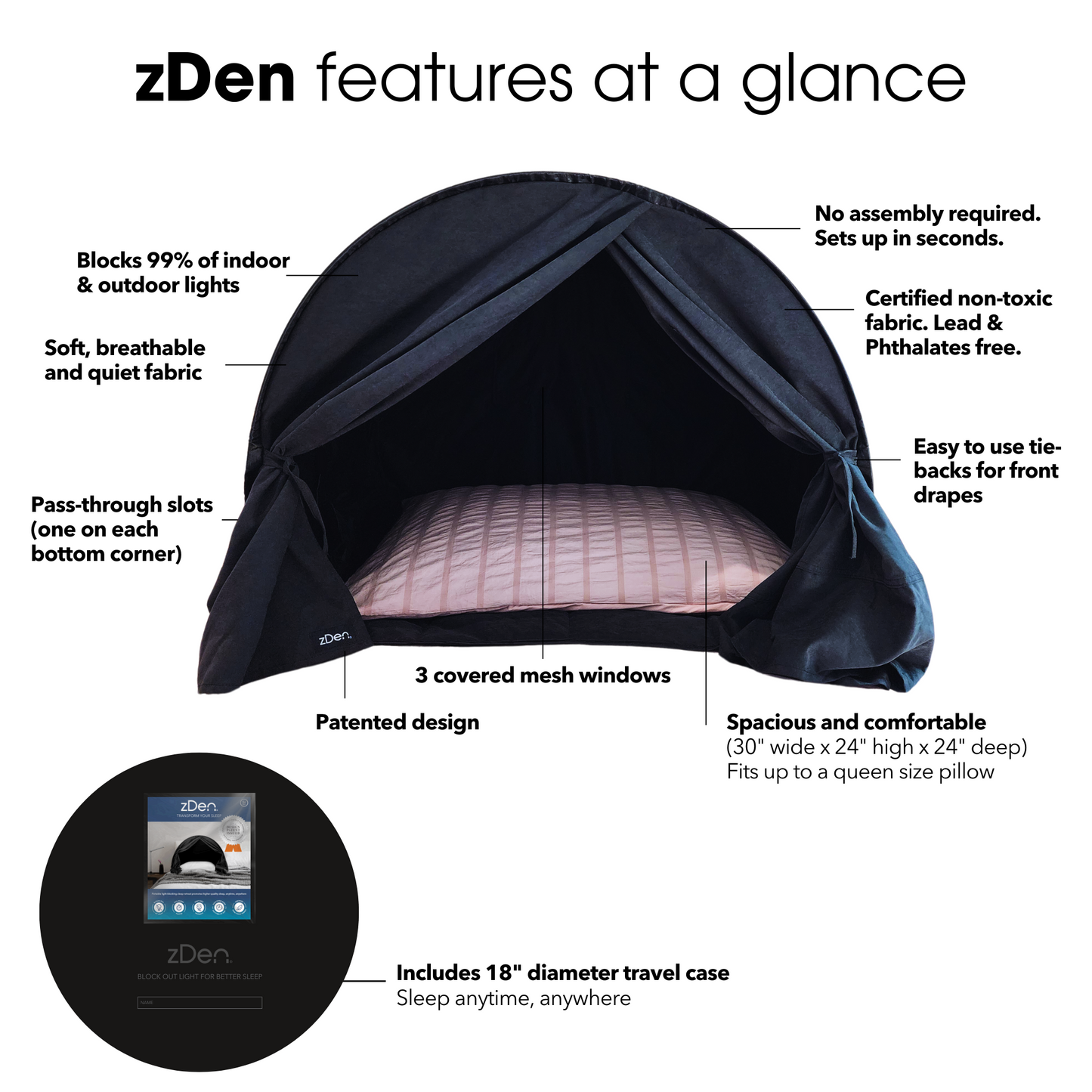 Original Light Blocking Luxury Sleep Den