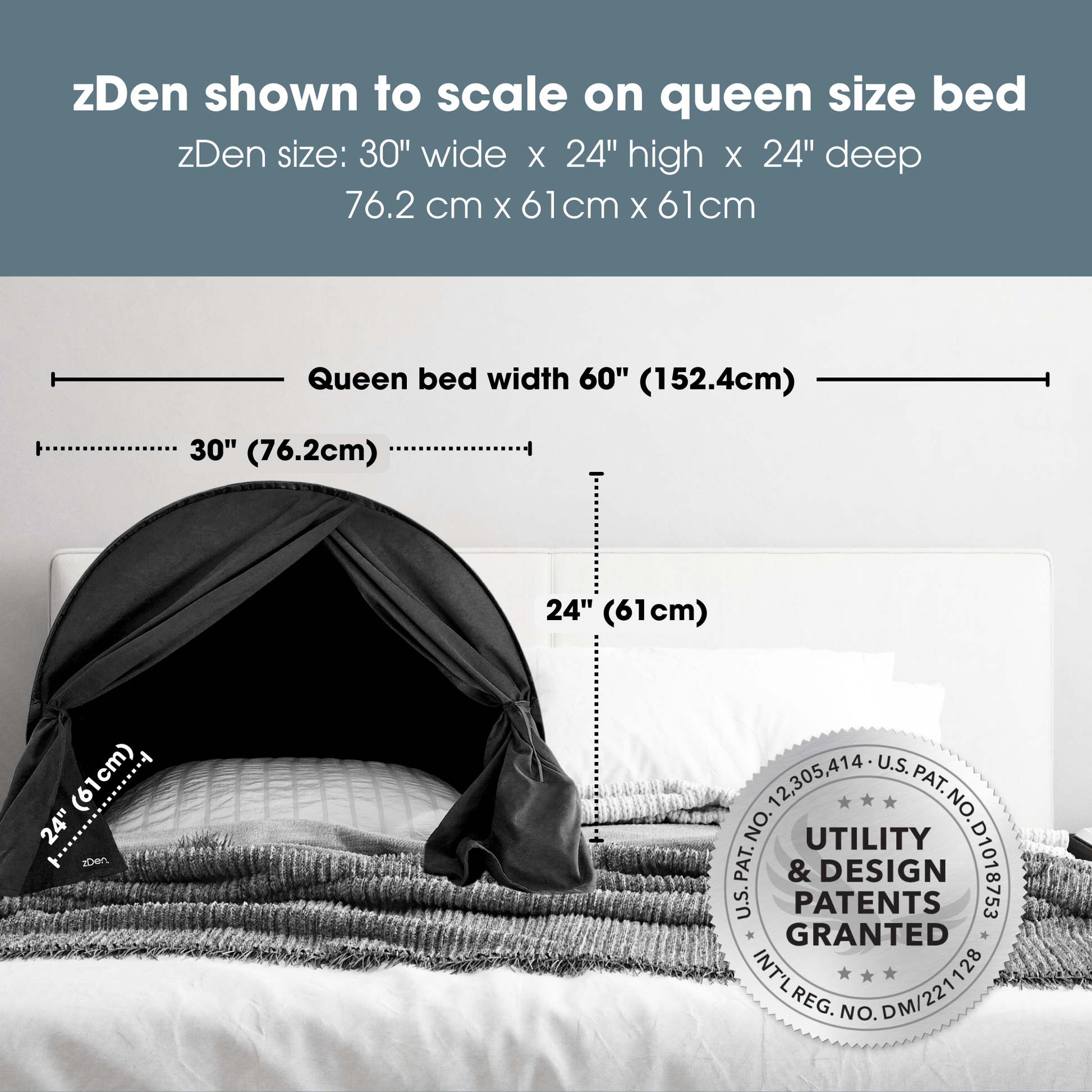 queen size bed tent Original Light Blocking Luxury Sleep Den